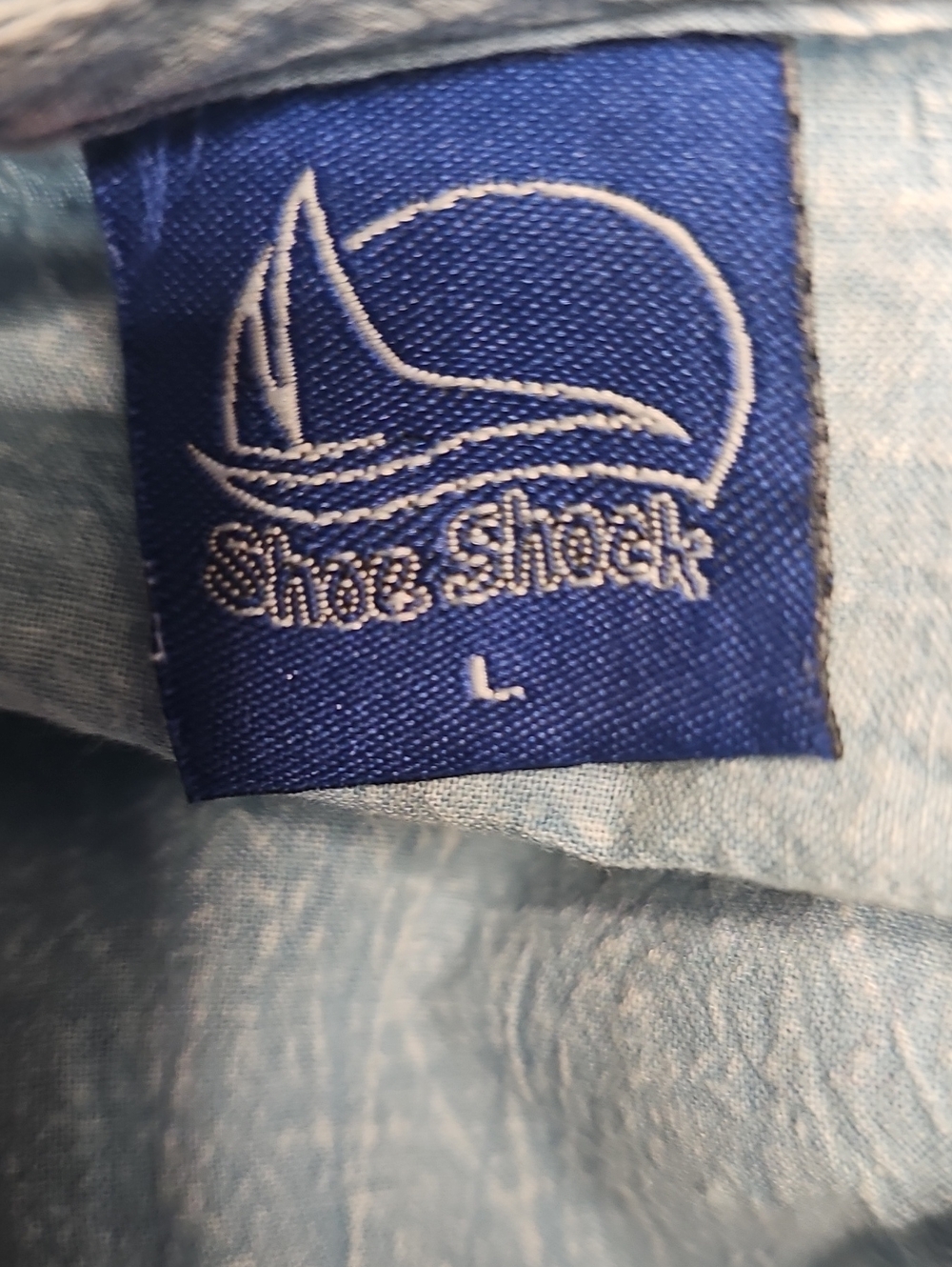 Boho Shoe Shock 100% Cotton Light Blue Embroidered Lace-Up Tunic Dress - Picture 8 of 8